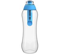 DAFI Bouteille d'eau filtrée bleue pour école, bureau, sport, flexible et ergonomique