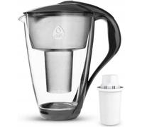 Dafi Crystal 2 l pichet filtre en verre noir + filtre Dafi Classic inclus