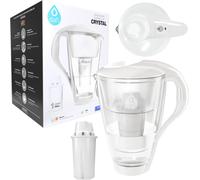Dafi Crystal LED pichet filtre en verre blanc + Dafi Classic filtre inclus