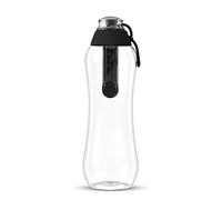 Dafi Gourde Filtrante Soft, 1 Filtre à Charbon Actif Noir 0,5 L - Filtre le Chlore et autres contaminants, Gourde Sport Transparente, Bouteille Filtrante Sans BPA, Gourde Paille, Bouteille d'eau