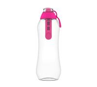 Dafi Gourde Filtrante Soft, 1 Filtre à Charbon Actif Rose 0,7 L - Filtre le Chlore et autres contaminants, Gourde Sport Transparente, Bouteille Filtrante Sans BPA, Gourde Paille, Bouteille d'eau