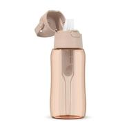 Dafi Gourde Filtrante SOLID, 1 Filtre à Charbon Actif, Cappuccino 0,5 L - Sans BPA Bouteille d'eau, Filtre le Chlore et autres contaminants - Gourde Sport, Gourde Paille, Bouteille d'eau de Sport