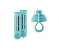 DAFI Lot de 2 filtres + bouchon pour gourde filtrante DAFI Soft | Couleur menthe | Filtres de remplacement | Sans BPA | Filtres à charbon | Élimine le goût et l'odeur du chlore
