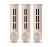Dafi Solid Set de 3 Filtres pour Bouteille d'eau, Filtres Remplaçables, Filtre à Eau pour le Bureau, Respectueux de l'environnement, sans BPA, éliminant le Goût et l'odeur de Chlore - Beige