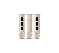 Dafi Solid Set de 3 Filtres pour Bouteille d'eau, Filtres Remplaçables, Filtre à Eau pour le Bureau, Respectueux de l'environnement, sans BPA, éliminant le Goût et l'odeur de Chlore - Beige