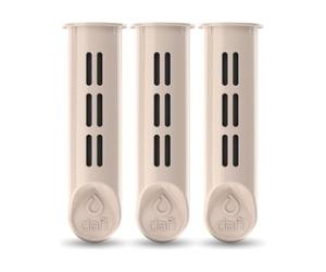 Dafi Solid Set de 3 Filtres pour Bouteille d'eau, Filtres Remplaçables, Filtre à Eau pour le Bureau, Respectueux de l'environnement, sans BPA, éliminant le Goût et l'odeur de Chlore - Beige