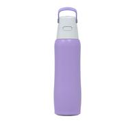Dafi Solid Steel Gourde Filtrante avec Charbon Actif, en Acier Inoxydable, Lavender 800ml - sans BPA, fabriqué dans l'UE Gourde paille - Bouteille Filtrante, Purificateur d eau