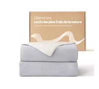 Dafinner Couverture d‘été légère | Q-Max > 0,4 | Gris Beige 150 × 200 cm | Aérée pour l’été | Oeko-Tex | Rafraîchissante pour les dormeurs qui ont chaud | Remplissage 100 % soie sauvage
