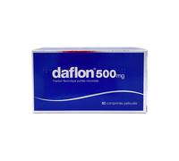 Daflon 500mg Fraction Flavonoïque Purifiée Micronisée 60 Comprimés