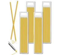 DAFNE Paquet de 24 mines de crayon pour le travail du bois, mines de rechange de 2,8 mm, compatibles avec les crayons Pica Dry, mines de rechange pour crayons marqueurs à trou profond - Jaune