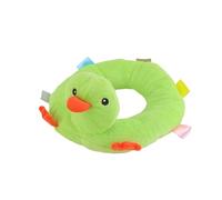 DAFORERAL Anneau en peluche pour chien avec couineur, jouet à mâcher doux et durable pour chiens et chats, design en boucle pour une prise en main facile et un soulagement de l'ennui (vert)
