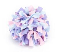 DAFORERAL Balle à renifler creuse respectueuse de l'environnement pour chiens et chats, distributeur de friandises interactif coloré, caoutchouc TPR et matériau polaire, entraînement au parfum et à