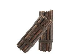 DAFORERAL Bâtons à mâcher en bois de pomme pour petits animaux, jouets interactifs pour hamsters, lapins, chinchillas, cochons d'Inde, grincement des dents (branche de pomme, 200 g)