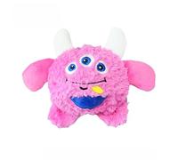 DAFORERAL Jouet à mâcher pour chien avec balle TPR rebondissante intégrée, design monstre en peluche, jouet interactif pour l'intérieur et l'extérieur, pour nettoyer les dents et renifler, 20 x 8 x 14