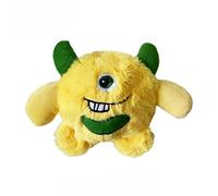 DAFORERAL Jouet à mâcher pour chien avec balle TPR rebondissante intégrée, motif monstre en peluche, jouet interactif pour l'intérieur et l'extérieur, pour nettoyer les dents et renifler, 20 x 8 x 14