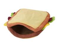 DAFORERAL Jouet à renifler pour chien pour distribution de friandises, jouet puzzle pour chiens avec maille et tissu Oxford, stimulation mentale et entraînement au travail du nez (sandwich)