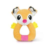 DAFORERAL Jouet couineur pour chien - Jouet interactif en peluche renard avec oreilles souples - Tissu durable et doux - Jouet à mâcher pour chiens