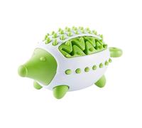 DAFORERAL Jouet distributeur de friandises pour chiens - Puzzle interactif à mâcher et balle de nettoyage des dents - Matériau TPR durable (vert)
