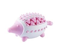 DAFORERAL Jouet distributeur de friandises pour chiens - Puzzle interactif à mâcher et balle de nettoyage des dents - Matériau TPR durable (rose)