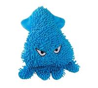 DAFORERAL Jouet en peluche pour chien, 23 x 17 cm, jouet couineur à mâcher pour chiens, doux et durable, en forme d'animal pour mordre et jeu interactif (bleu)