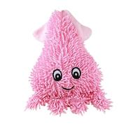 DAFORERAL Jouet en peluche pour chien, 23 x 17 cm, jouet couineur à mâcher pour chiens, doux et durable, en forme d'animal pour mordre et jeu interactif (rose)
