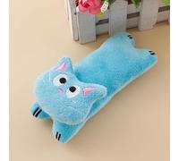 DAFORERAL Jouet pour chat froissé avec herbe à chat, jouet interactif en peluche pour jouer à l'intérieur, conception de posture couchée douce, fournitures pour chat (bleu)
