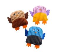 DAFORERAL Jouet pour chien en forme de hibou, jouet à mâcher et de dentition avec son caché, compagnon en polyester durable pour chiens, soulagement du stress à l'intérieur pour mâcher et câliner (3