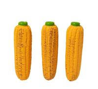 DAFORERAL Lot de 3 jouets couineurs en latex grillé pour chien de taille moyenne et grande - Nettoyage dentaire durable - 15 x 4,5 cm
