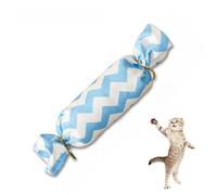 DAFORERAL Oreiller en forme d'herbe à chat pour chats, jouet à mâcher en toile de jute avec clochette pour chatons qui font leurs dents, doux et durable pour soulager le stress (V3, taille S)