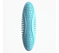 DAFORERAL TPR Jouet à mâcher pour chien pour le nettoyage des dents, jouet de dentition en forme de concombre de mer avec distributeur de friandises, durable et facile à nettoyer (bleu)