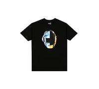Daft Punk DP Retail Split Casque Tee-Shirt Unisexe Noir, Noir, S