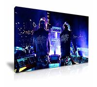 Daft Punk Musique DJ Funky tendue Impression sur toile 76 cm x 50 cm