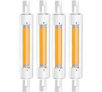 DafuDaGui Ampoules R7S LED 118mm Dimmable, 30W Équivalent 300W Ampoule Halogene R7s 118mm, Blanc Chaud 3000K 3000LM, Sans Scintillement CRI>90, 360° AC220-240V, Lot de 4