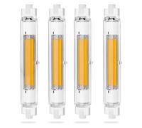 DafuDaGui Ampoules R7S LED 118mm Dimmable, 30W Équivalent 300W Ampoule Halogene R7s J118mm, 3000LM Blanc Chaud 3000K, CRI>90 Sans Scintillement, 360° AC220-240V, Lot de 4
