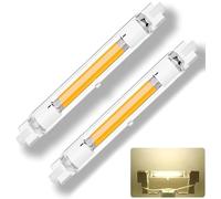 DafuDaGui Lot de 2 ampoules LED R7S - 118 mm - 30 W - Intensité variable - Blanc naturel - 4000 K - Remplacement direct de 300 W - 3000 lm CRI85 - Sans scintillement à 360° - 90 % économique