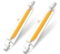 DafuDaGui R7S LED 118mm 10w Dimmable, Équivalent 80W-100W Ampoule Halogene R7s J118mm, 800LM Blanc Chaud 3000K, CRI>85 Sans Scintillement, 360° AC210-240V, Lot de 2