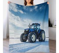 DAFUfbw FT Tracteur Couverture Plaid Polaire Flanelle 60x80inch(150x200cm) - Jeté De Canapé Polaire - Couverture Johndeer Lit 1/2 Personnes Epaisse Douce Et Chaude