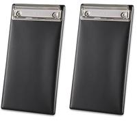 DAG Style Ligne Risto Porte-Commandes avec Pince pour Restaurant, Cafés, PVC, Couleur Noir, 10,5 x 21 cm (Lot de 2)