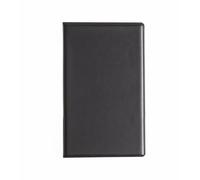DAG STYLE Risto Porte-Addition Lite, Porte-Addition de Restaurant en PVC Non Toxique, Couleur Noir, Dimensions 10,5 x 17 cm, 2 Poches Internes, Texture Gaufrée, Made in Italy