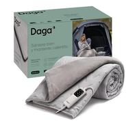 Daga Couverture Thermique de Camping, Douce et Chaude, 160 x 120 cm, contrôle numérique, Grise