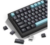 dagaladoo PBT Keycaps,Grey/Dark Blue keycaps 60% 65% 100%, Japanese Style Custom Keycap, ISA Profile Keyboard Key Caps for 60% 65% 75% 100% TKL US Layout Mechanical Keyboard（138keys