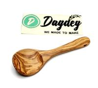 DAGDEG Cuillère à riz en bois d'olivier - Environ 27 cm - Cuillère à légumes - Cuillère de service - Cuillère de cuisine - Spatule à riz - Cuillère à risotto - Environ 27 cm
