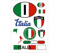 Daged Carte autocollante italienne - Drapeau de voiture AK