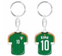 daged Porte-clés maillot d'Irlande avec revêtement en résine effet 3D + autocollant - Fonctionnalité pratique - TR, multicolore, 90 mm