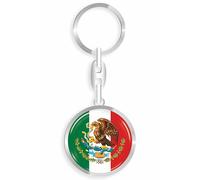 daged Porte-clés Mexique en métal - Effet 3D + autocollant - RD, multicolore, 33mm