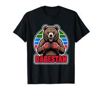 Dagestani MMA Wrestler Bear, Dagestan Flag, Makhachkala T-Shirt