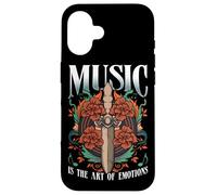 Dagger Art Vinyl Music Tattoo Dagger Symbolism Coque pour iPhone 16