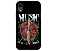 Dagger Art Vinyl Music Tattoo Dagger Symbolism Coque pour iPhone XR