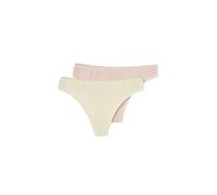 Dagi 2 Pack Regular Waist Thong, String Culotte aux Femmes, Multicolor,