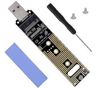 DAGIJIRD Adaptateur M.2 vers USB, lecteur de carte NVMe vers USB 3.1 compatible avec NVMe (PCI-e) M Key SSD & (B+M Key SATA Based) NGFF SSD